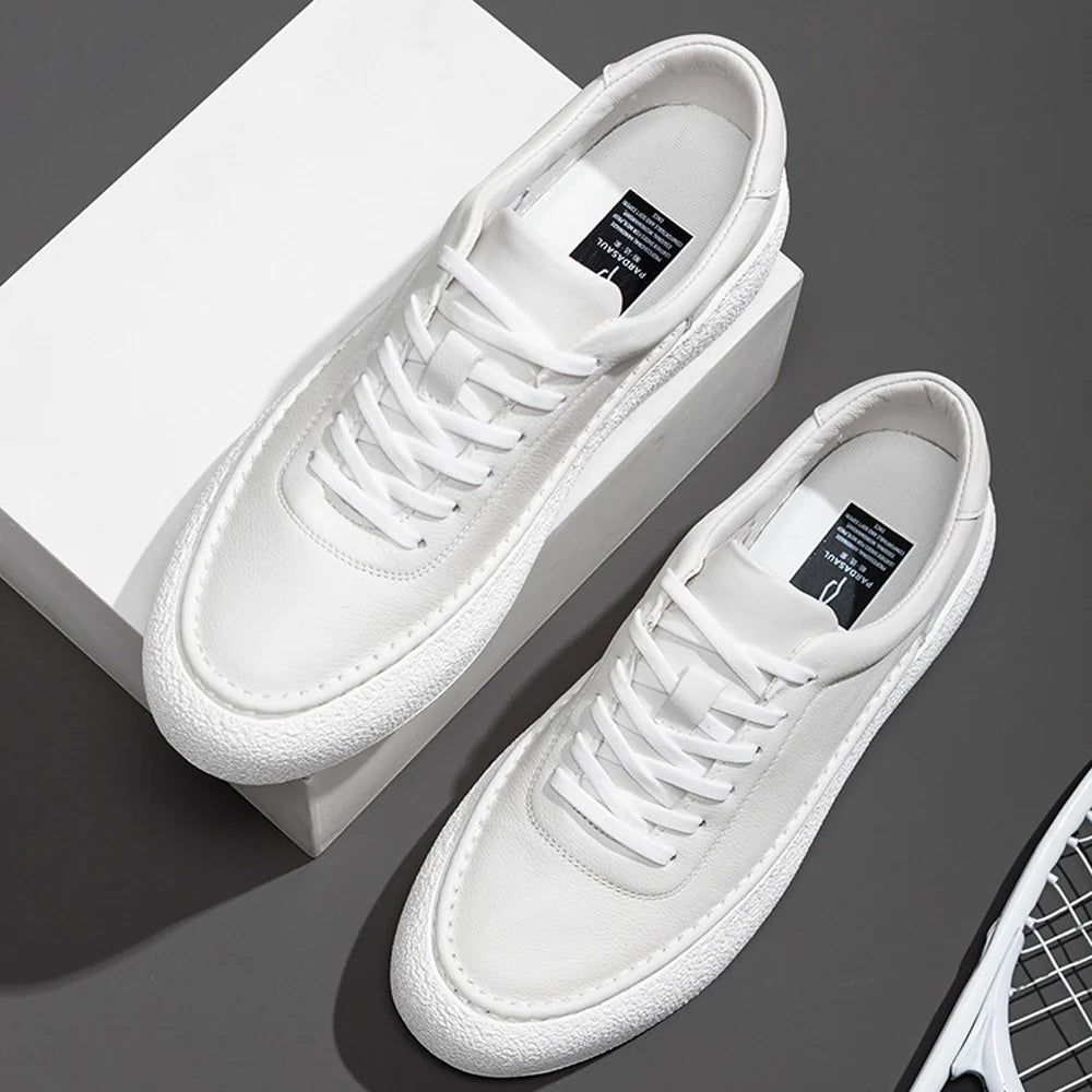 Bellaturo | Premium Leren Sneakers met witte zool