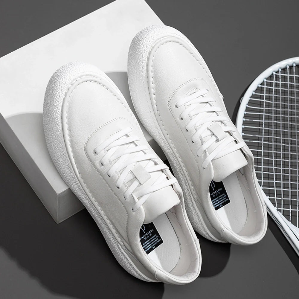 Bellaturo | Premium Leren Sneakers met witte zool