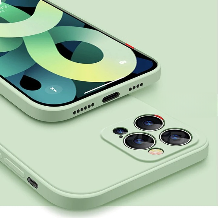 CALORA_ Zachte beschermende Silicone Hoes / case voor iPhone 11, 12 en 13