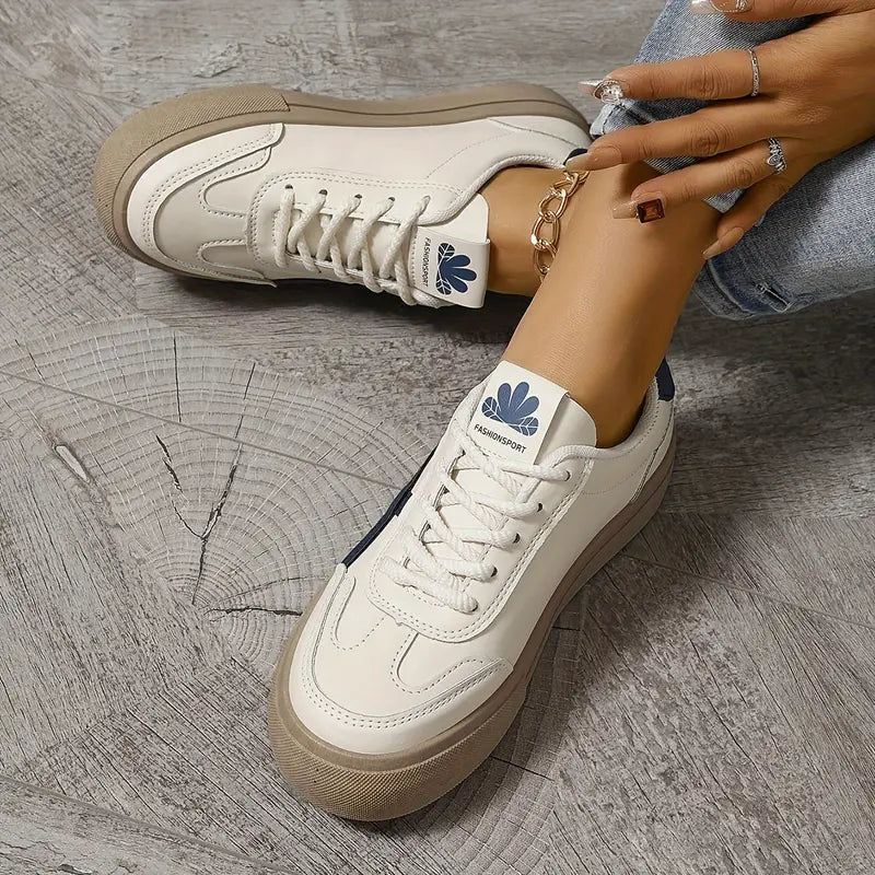 CALORA_ Trendy Damessneaker Plateau Retro Stijl Zomer Lichtgewicht