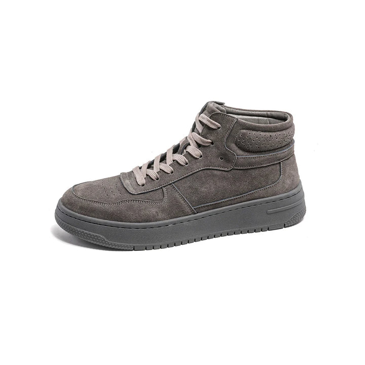 Luxtin | Halfhoge Sneakers - Premium Koevachtleer, Rubber Zool