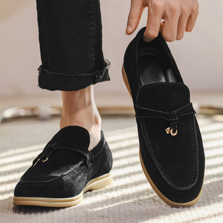 Davide | Luxueuze suede Loafers instappers met Tassel