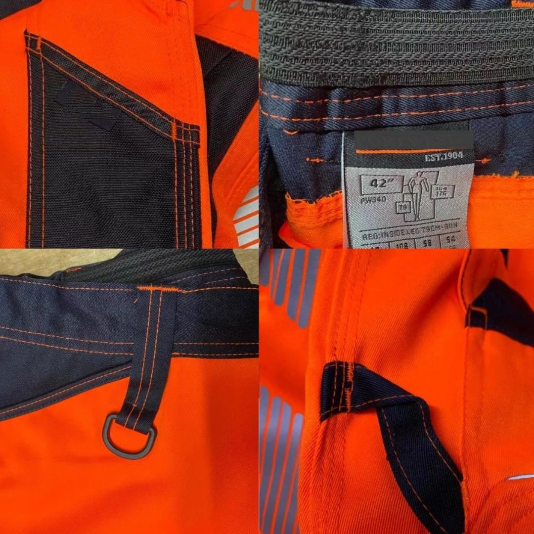 CALORA_ ProtecGear | Multifunctionele Werkbroek - Reflecterende Strepen