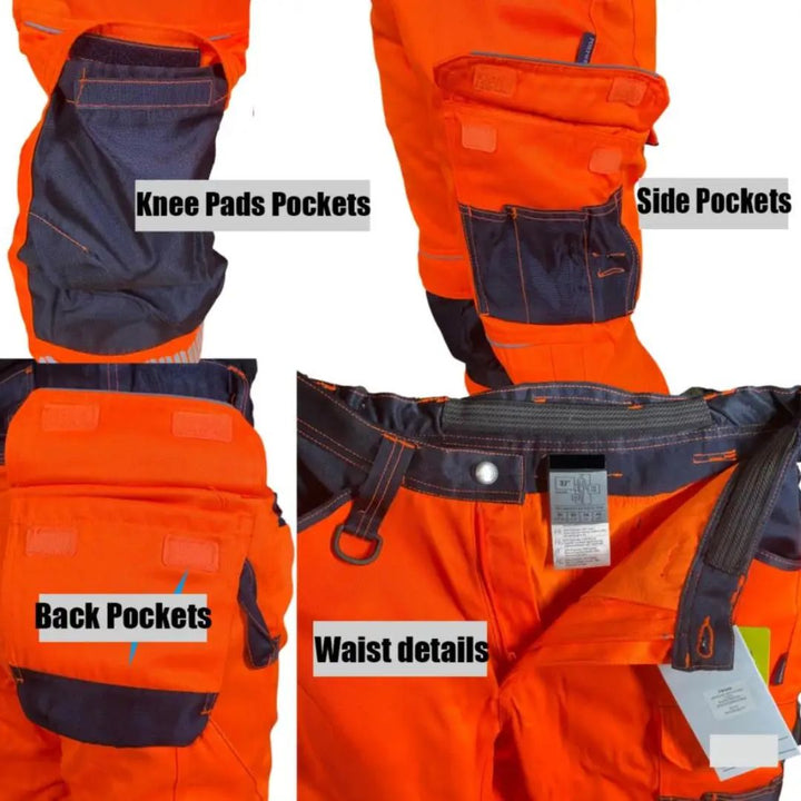 CALORA_ ProtecGear | Multifunctionele Werkbroek - Reflecterende Strepen