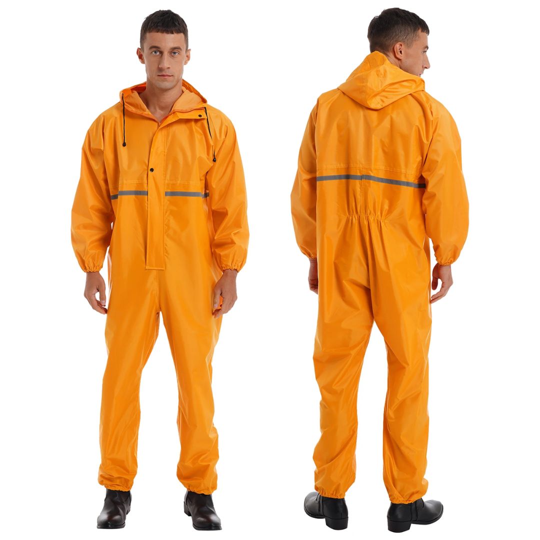 CALORA_ ProtecGear | Veiligheidsoverall met Capuchon - Waterdicht en Reflecterend