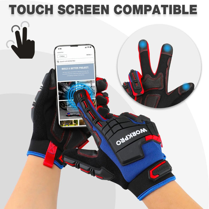 CALORA_ ProtecGear WorkPro | Zware Veiligheid Werkhandschoenen met Touchscreen