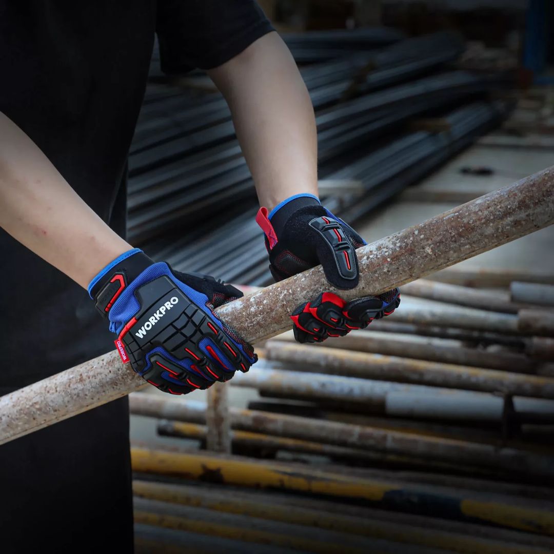 CALORA_ ProtecGear WorkPro | Zware Veiligheid Werkhandschoenen met Touchscreen