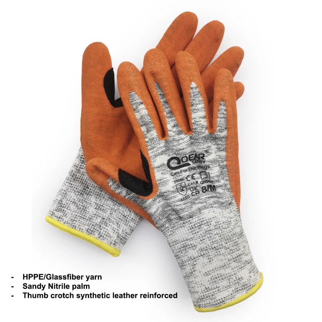 CALORA_ Duratex | Beschermende Werkhandschoenen - Nitril Palm Gecoat, Antislip, Flexibel
