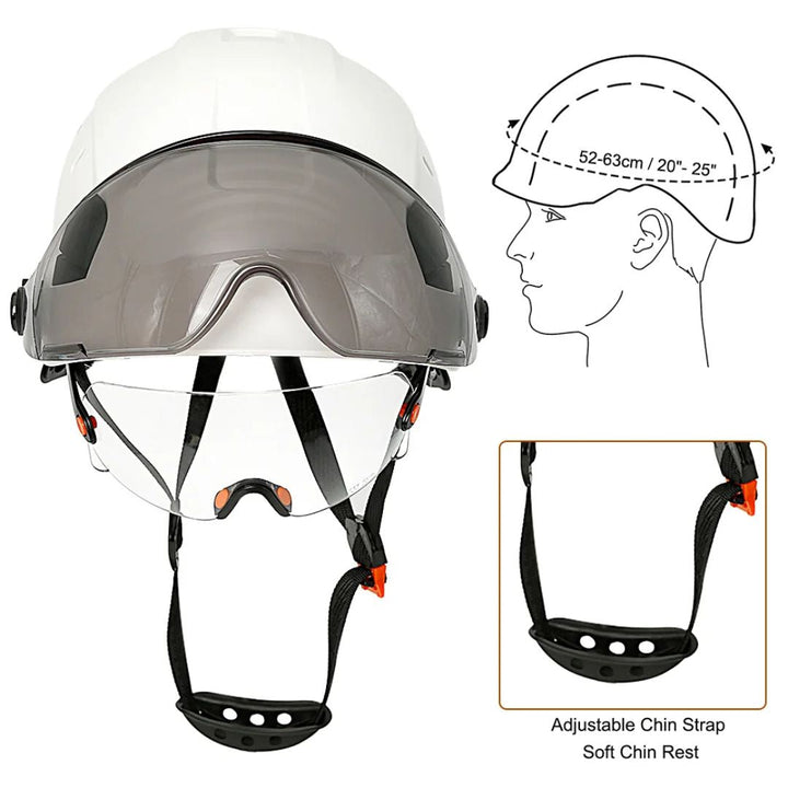 CALORA_ ProtecGear | Veiligheidshelm met Ingebouwde Vizier