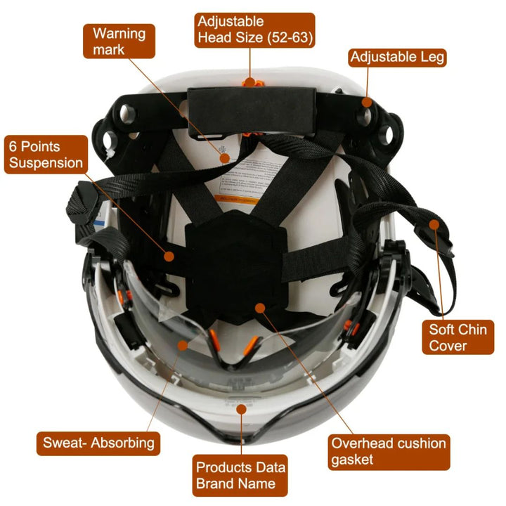 CALORA_ ProtecGear | Veiligheidshelm met Ingebouwde Vizier