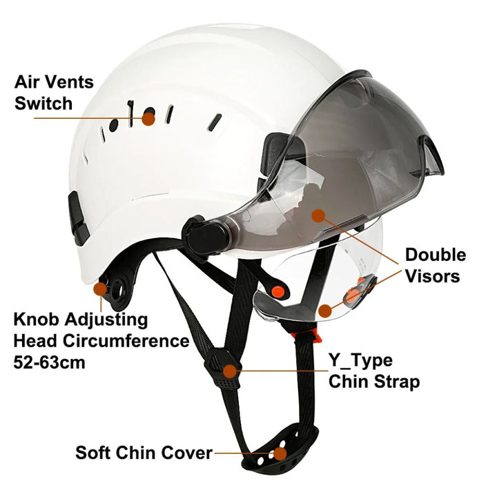 CALORA_ ProtecGear | Veiligheidshelm met Ingebouwde Vizier