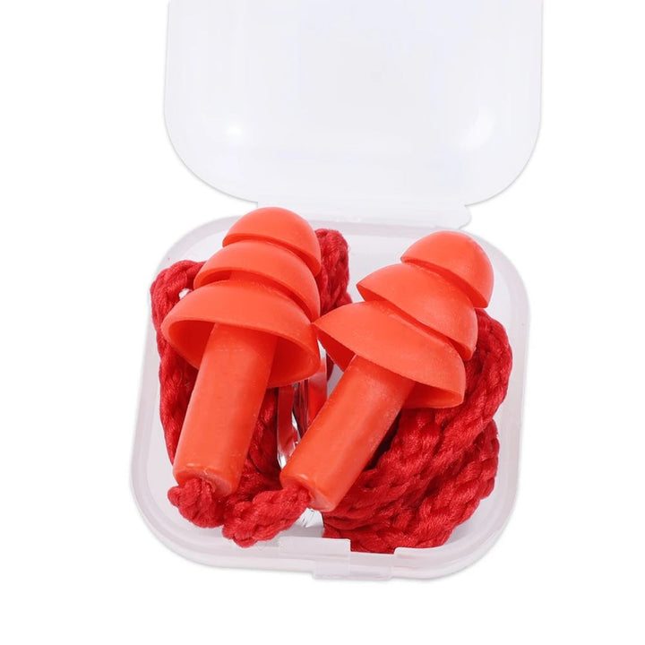 CALORA_ ProtecGear | Siliconen Oordoppen met Koord - Gehoorbescherming, Geluidsreductie