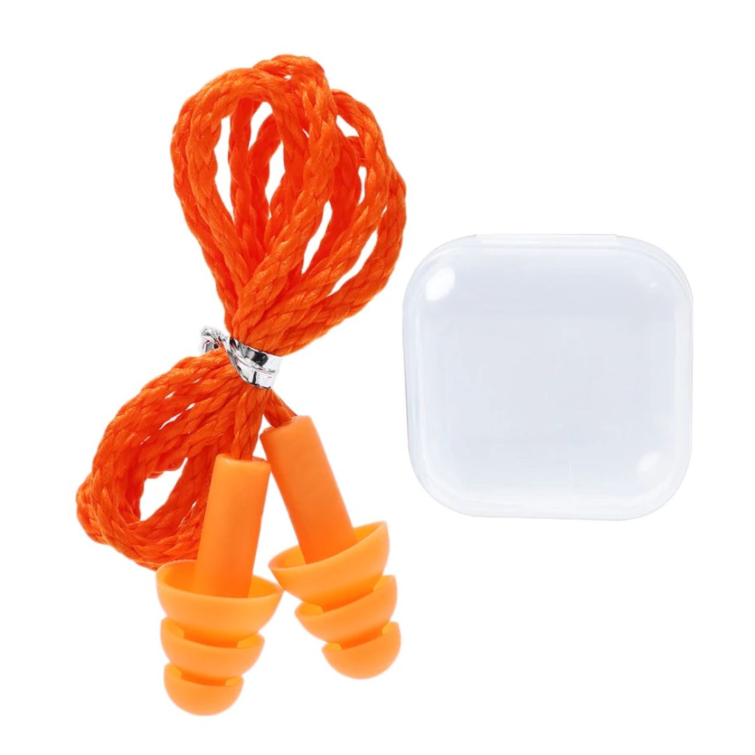 CALORA_ ProtecGear | Siliconen Oordoppen met Koord - Gehoorbescherming, Geluidsreductie