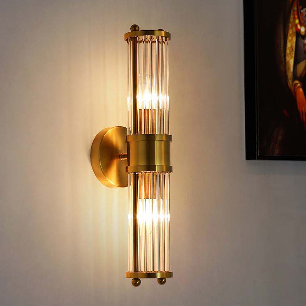 CALORA_ Klassieke Luxe Gouden Badkamer Wandlampen D9cm x H48cm