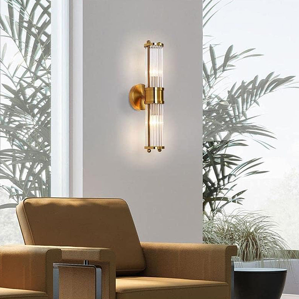 CALORA_ Klassieke Luxe Gouden Badkamer Wandlampen D9cm x H48cm