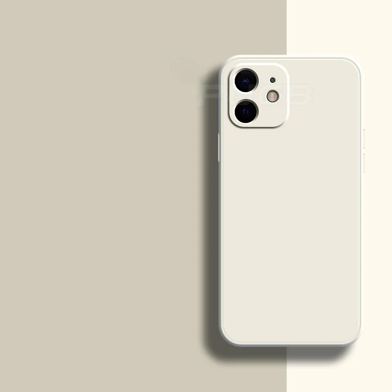 CALORA_ Zachte beschermende Silicone Hoes / case voor iPhone 11, 12 en 13