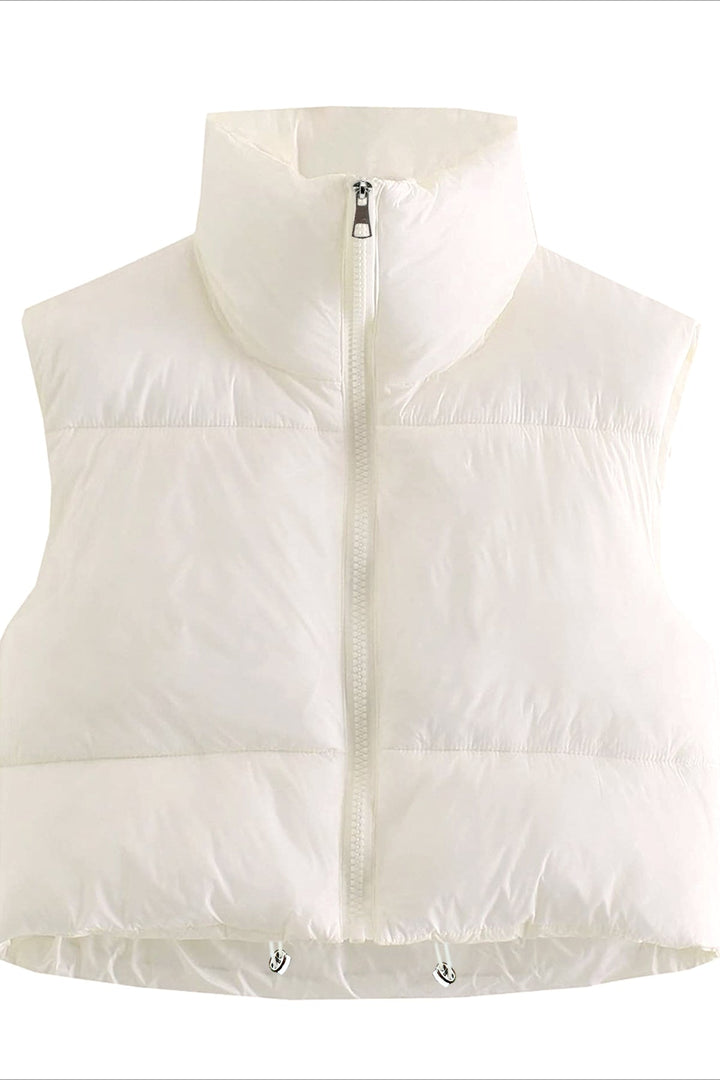 CALORA_ Moderne Casual Puffer Gilet voor Dames