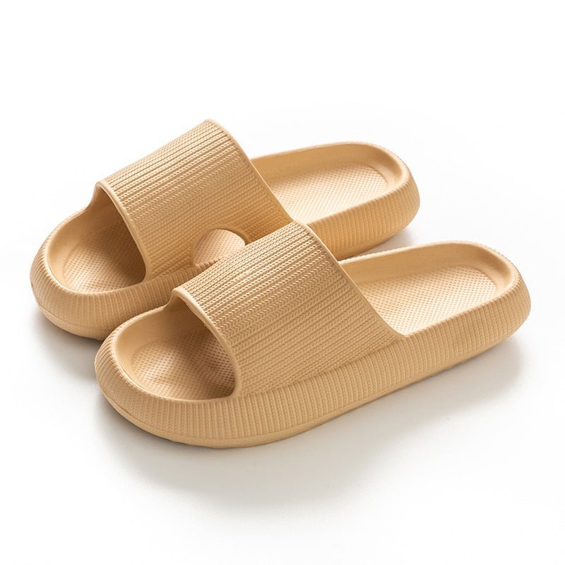 Adana | Comfy Wolk Slippers - Beige - #Calora#