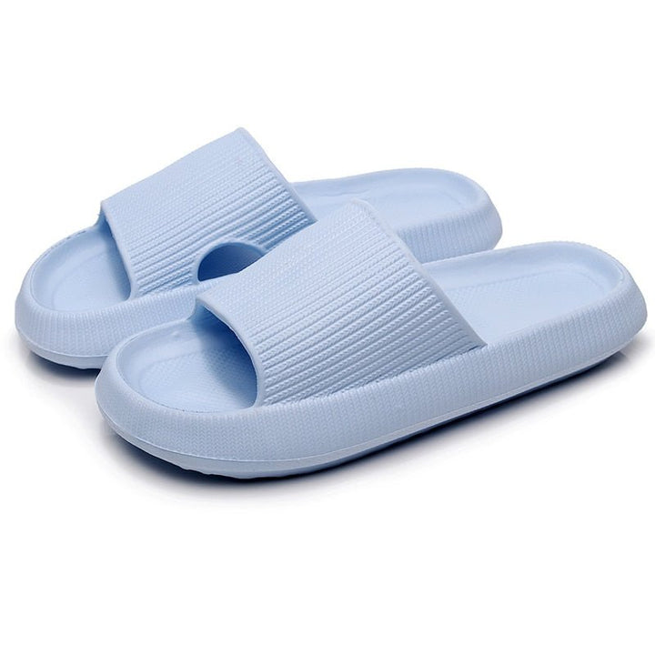 Adana | Comfy Wolk Slippers - Lichtblauw - #Calora#