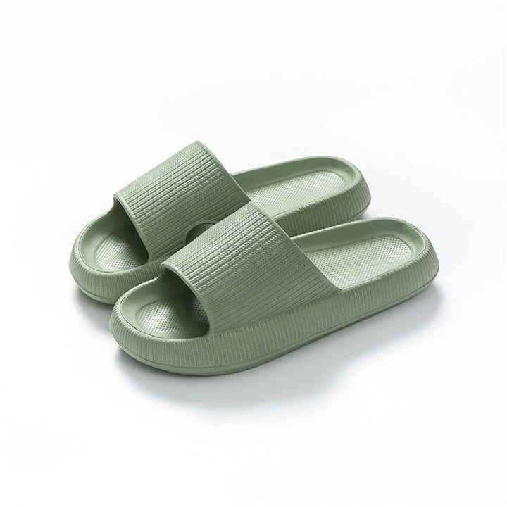 Adana | Comfy Wolk Slippers - Groen - #Calora#