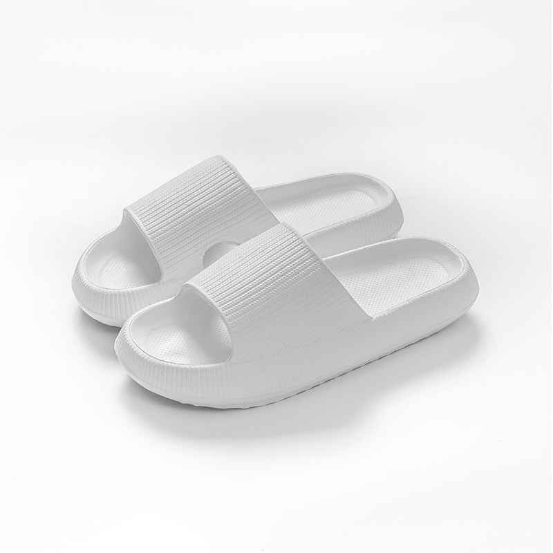 Adana | Comfy Wolk Slippers - Wit - #Calora#