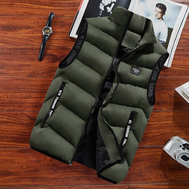 Alexander | Stijlvol Gewatteerd Designer Bodywarmer - Groen - #Calora#