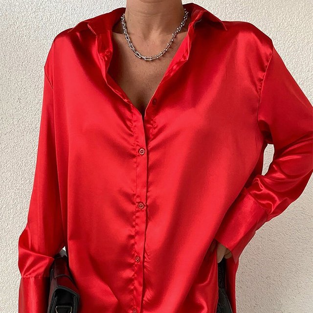 Amily | Zomer Blouse voor Dames - Blouse - Rood - #Calora#