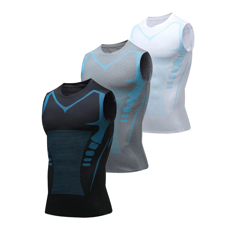 ArmorGym | Afslankende Tanktop - Zwart - #Calora#