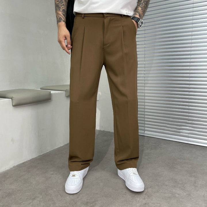 CALORA_ Stijlvolle Elegante Vrijetijdsbroek voor Heren met Comfortabele Pasvorm