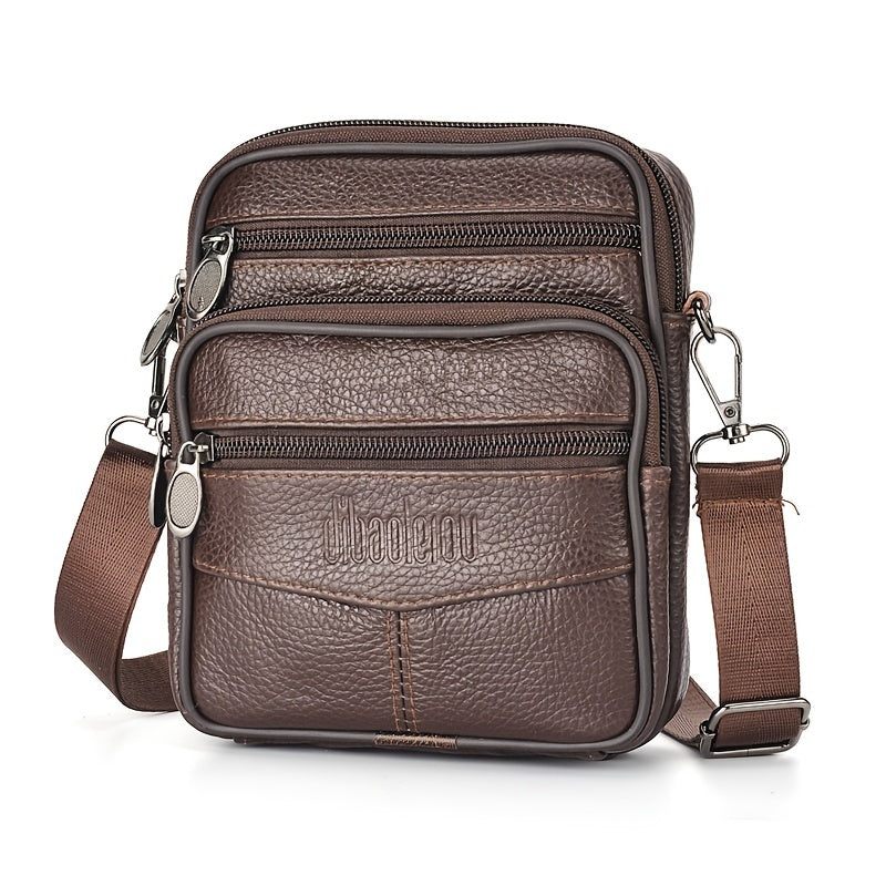 Heren Luxe Leren Crossbody Schoudertas