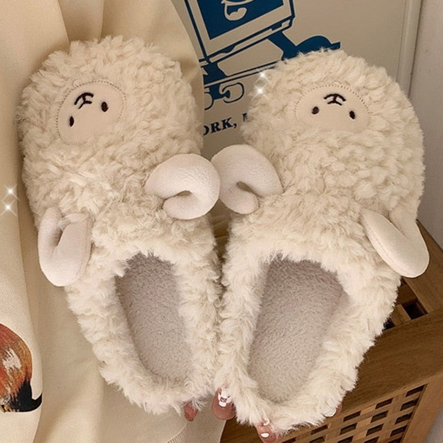 ComfyFluffs | Pluizige Koe Pantoffels