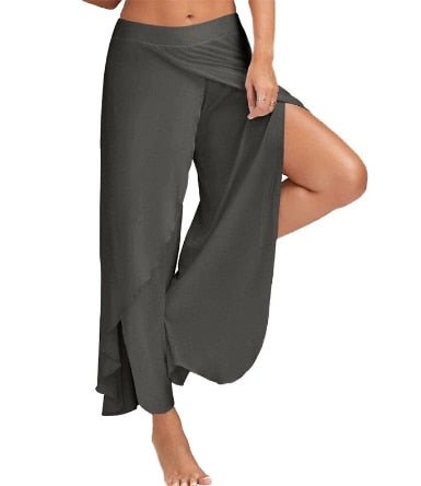 Beatrice | Hoge Yoga Broek - Donkergrijs - #Calora#