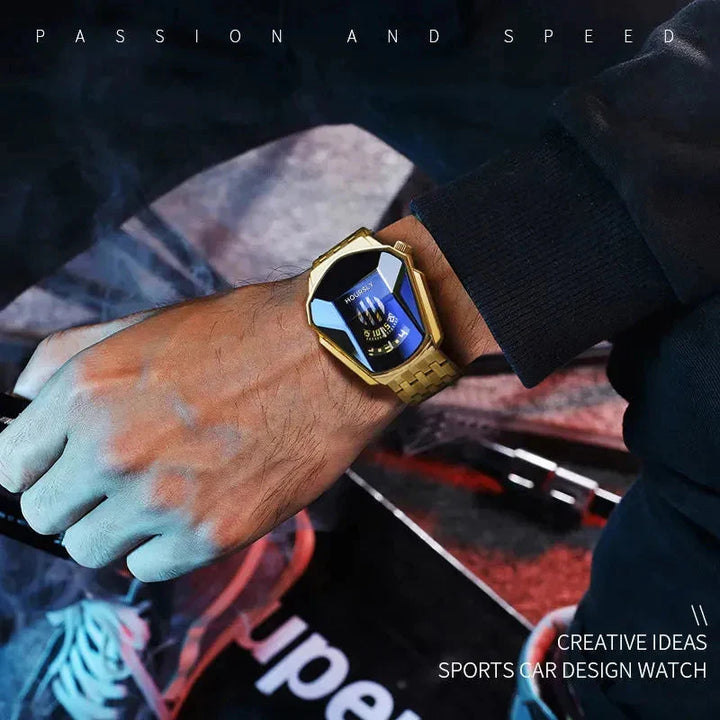 CALORA_ Stijlvol Mannenhorloge met Kwartsbeweging en Digitaal