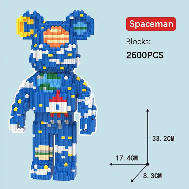 Blocks | Unieke Designer Pop - Blauw Astronaut - #Calora#