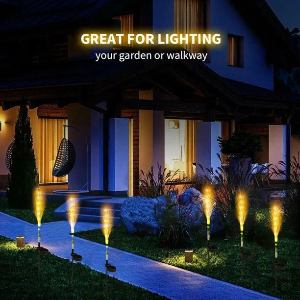 CALORA_ Decoratieve Solar Tuinverlichting met Rieten Ontwerp voor Buitenruimtes - 3 stuks