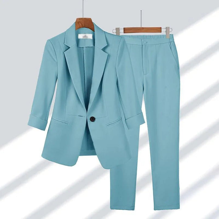 Caprice | Elegante Blazer Set - Blauw - #Calora#