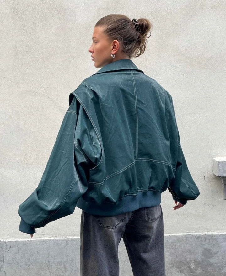 Noéla | Oversized Leren Jas voor Dames