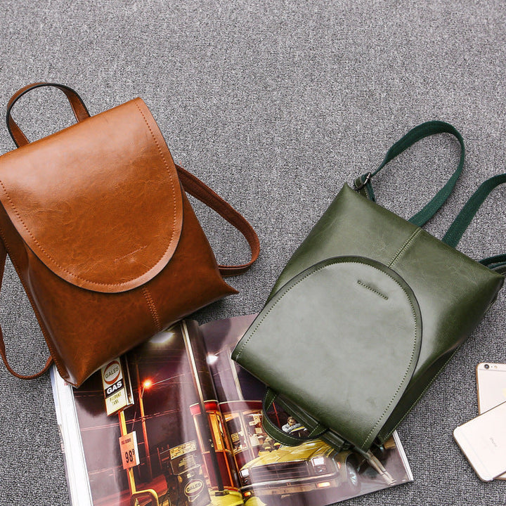 CALORA_ Trendy Leren Mini Rugzak Voor Vrouwen - Luxe en Veelzijdig