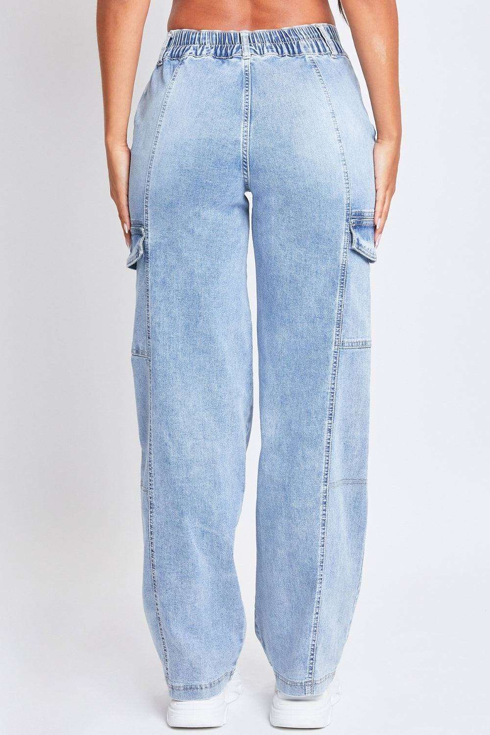 Faelyn | Rechte Cargo-Jeans met hoge taille