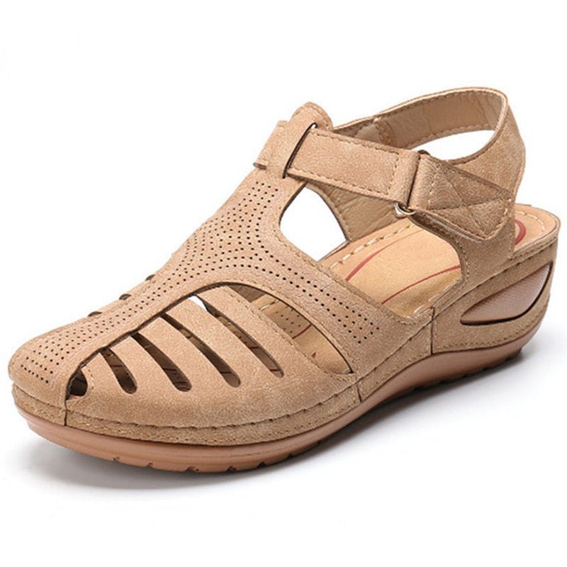 Celestra | Comfortabele Sandalen - Khaki - #Calora#