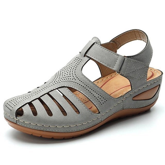 Celestra | Comfortabele Sandalen - Grijs - #Calora#