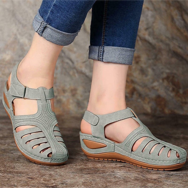 Celestra | Comfortabele Sandalen - Khaki - #Calora#