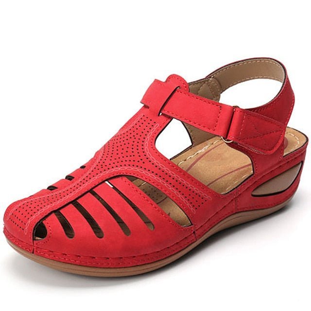 Celestra | Comfortabele Sandalen - Rood - #Calora#