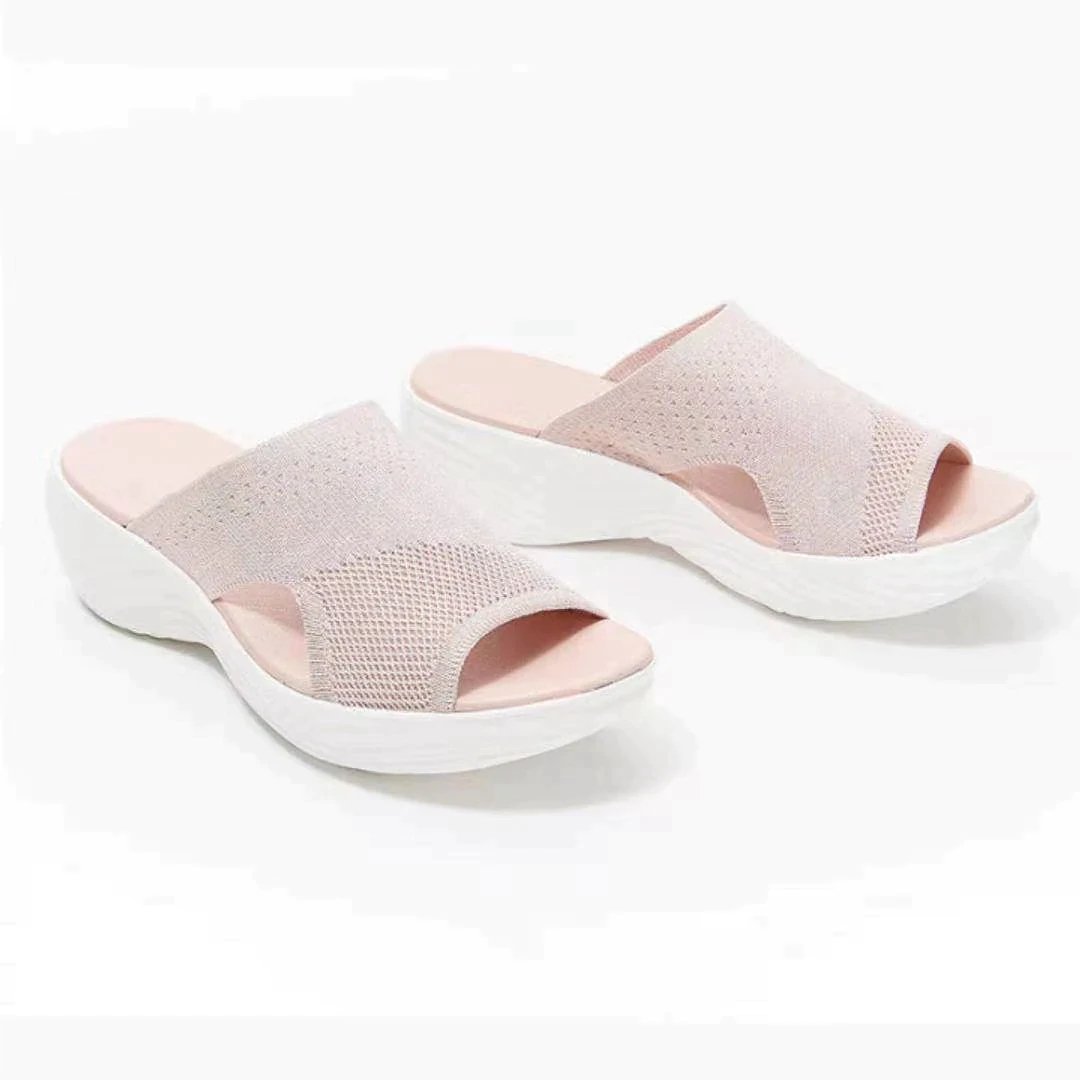 Charmora | Slipper Sandalen - Roze - #Calora#