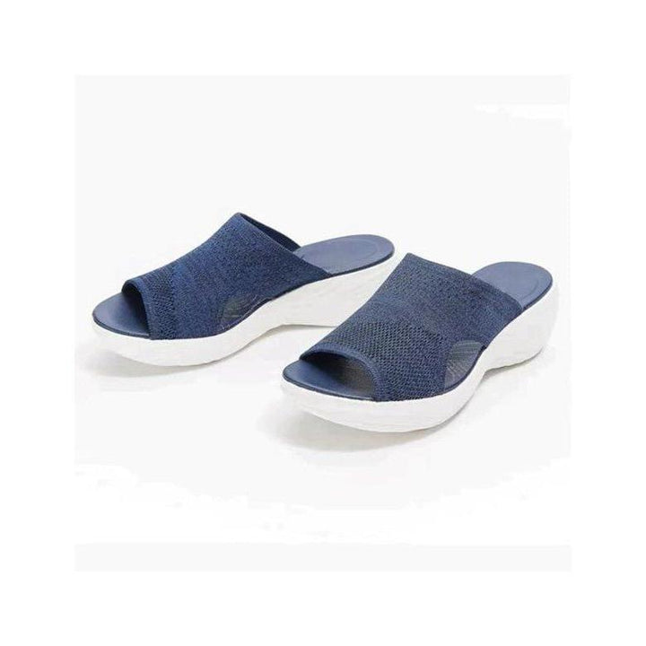 Charmora | Slipper Sandalen - Blauw - #Calora#