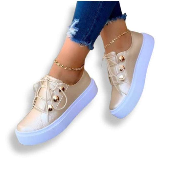 Cinnia | Casual Sneakers - Rose - Goud - #Calora#