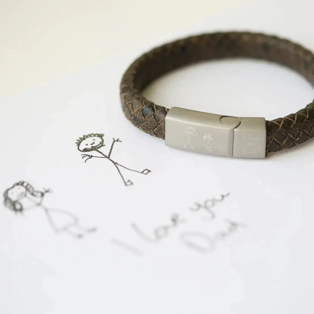 CALORA_ Antieke Stijl Rustieke Heren Armband