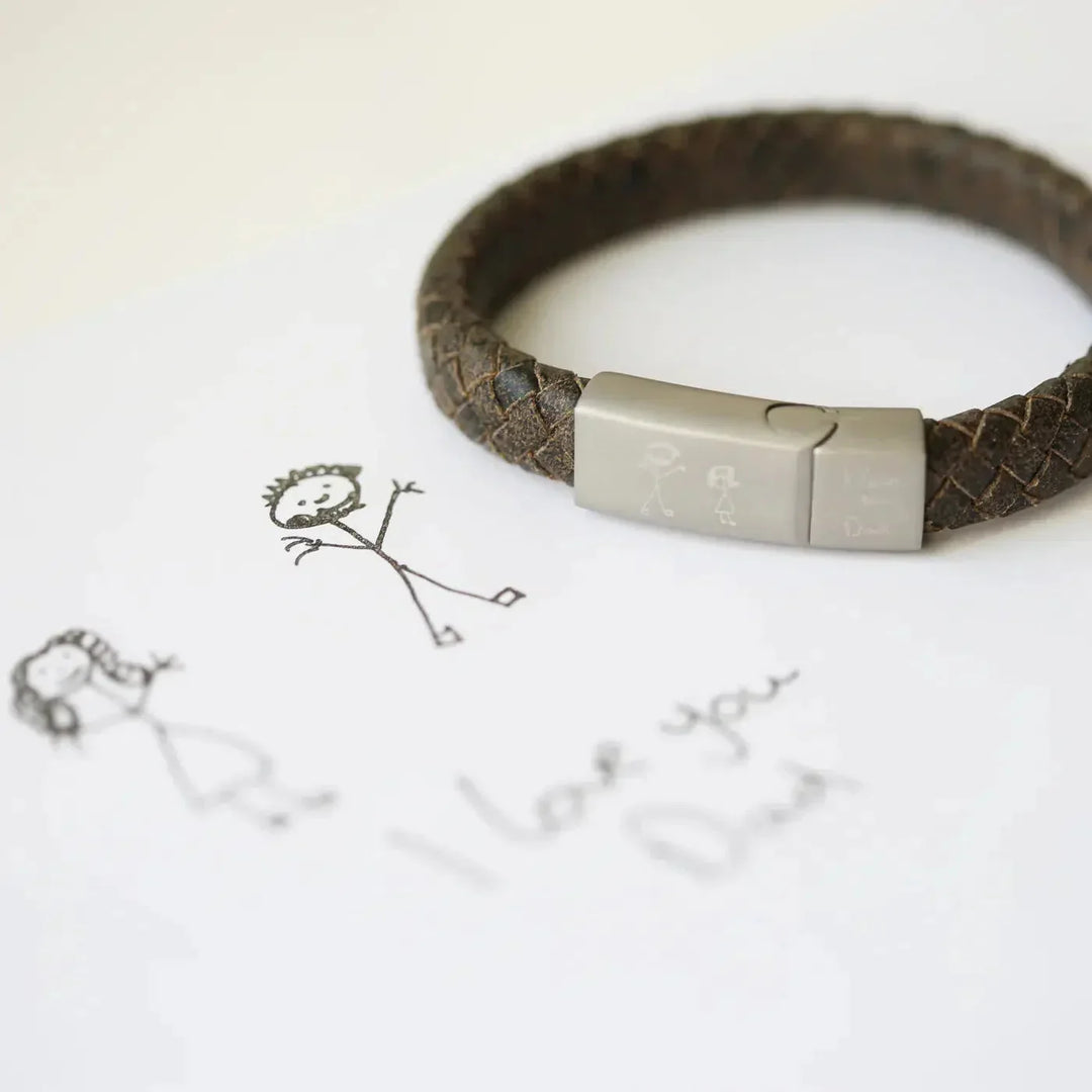 CALORA_ Antieke Stijl Rustieke Heren Armband