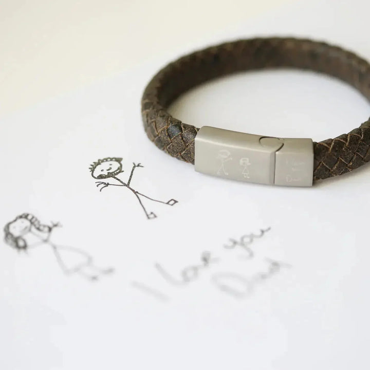 CALORA_ Antieke Stijl Rustieke Heren Armband