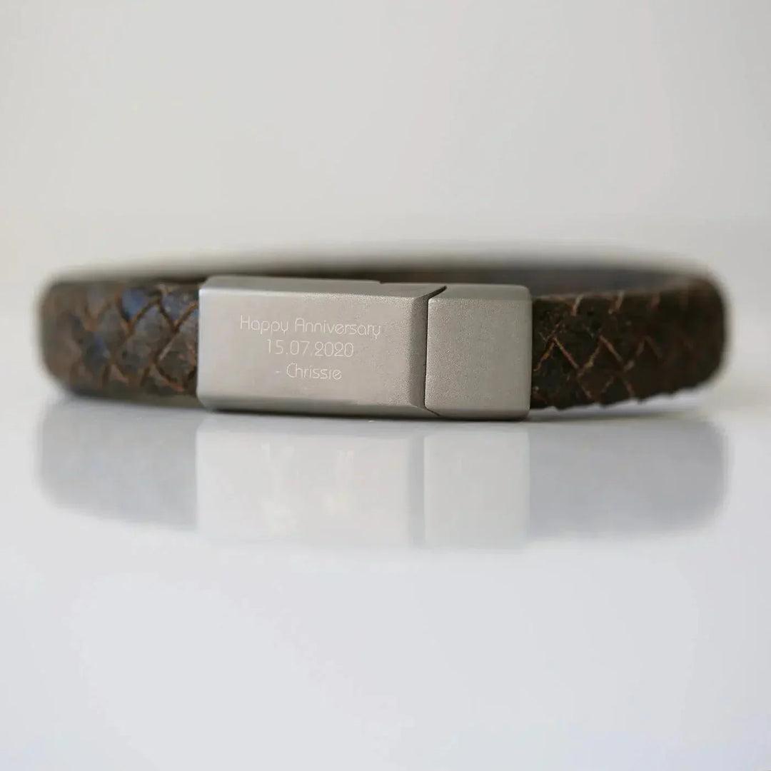 CALORA_ Antieke Stijl Rustieke Heren Armband